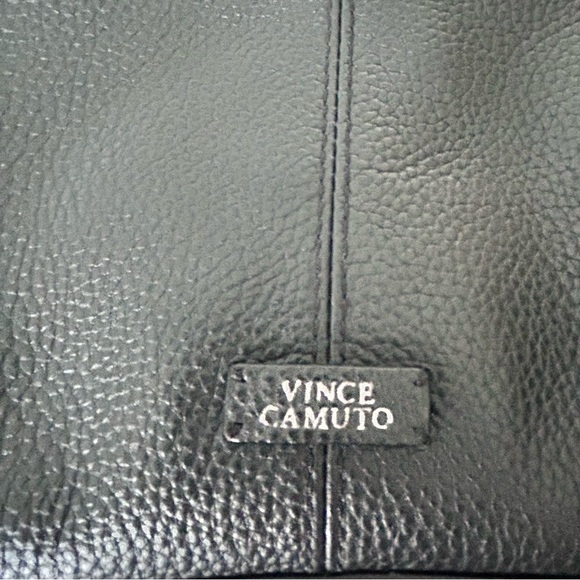 Vince Camuto Black Leather Crossbody Bag with Silver Hardware - Picture 6 of 8